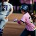 Michigan shortstop Sierra Romero runs back to third base and is called out in the game against Northwestern on Friday, May 3. Daniel Brenner I AnnArbor.com